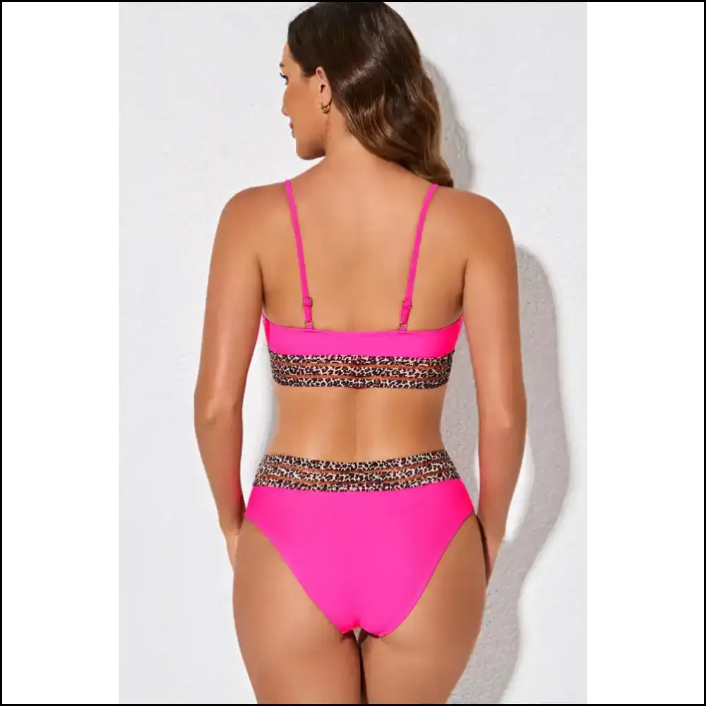 Go Wild with the Needful Things Leopard Contrast Bikini: Unleash your Inner Fierce! ππ Bikini Sets