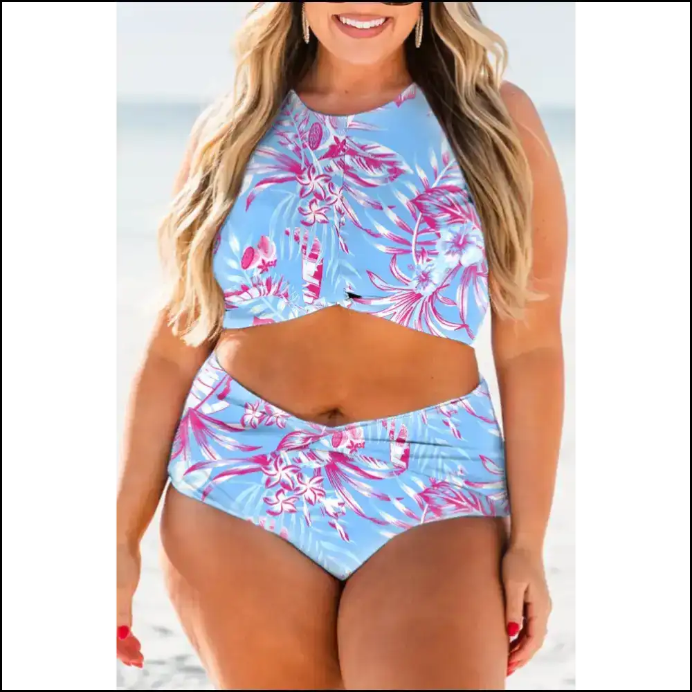 Sky Blue Bikini Set: Needful Things’ Fab Floral Flop-proof 💙 - Sets