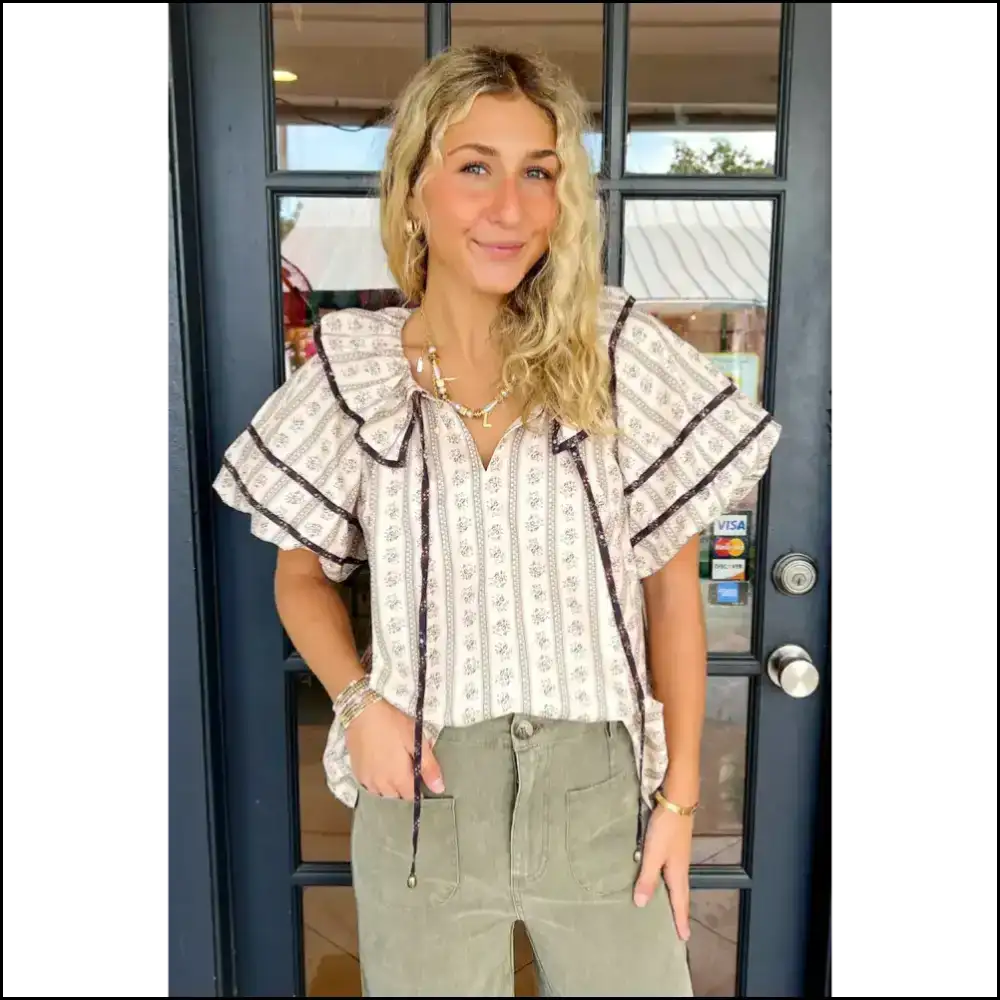 Chic White Ruffle: from Frumpy to Fabulous at Needful Things! π πΊ - Blouses