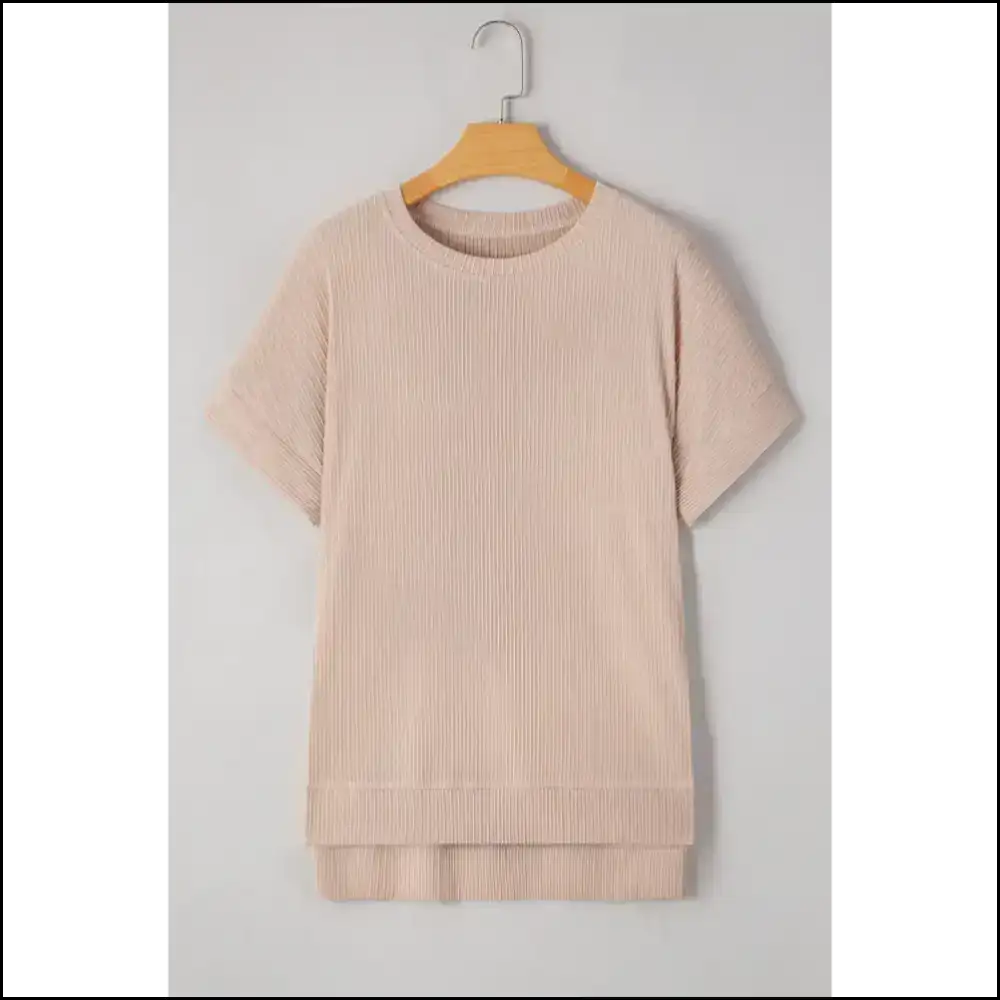 Jet Stream Textured Top: Dress Like Youre not Dead Yet π - Dusty Pink / s - Blouses