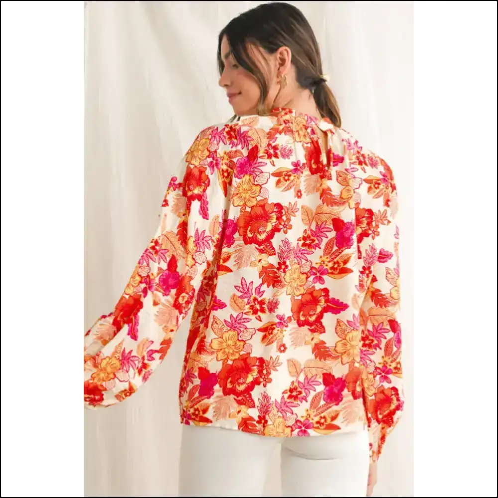 Orange Boho Floral: from Basic to Boujee (needful Things) - Blouses