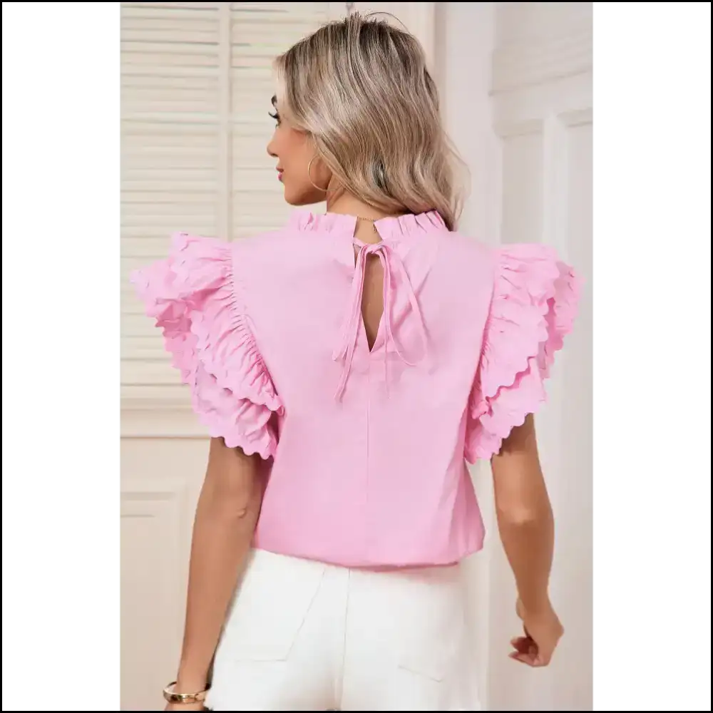 Bonbon Ruffle Sleeve: Needful Things’ ?I Woke Up Like This’ Blouse 😜 - Blouses