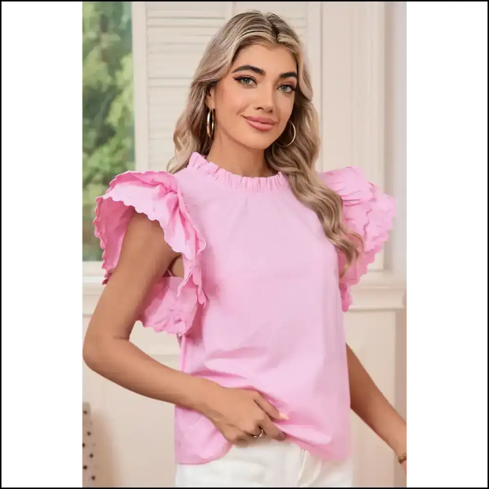 Bonbon Ruffle Sleeve: Needful Things’ ?I Woke Up Like This’ Blouse 😜 - Blouses