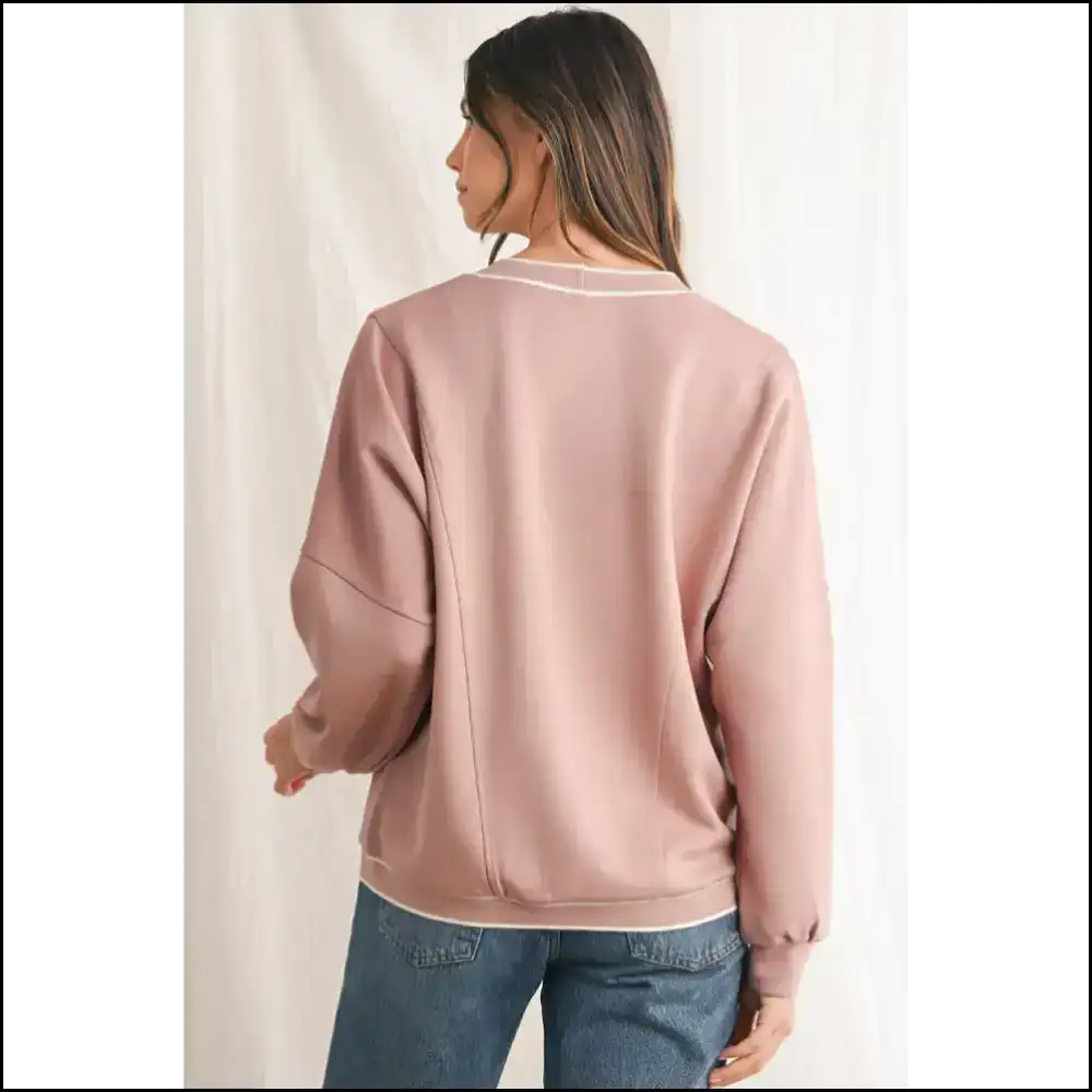Chic Pink V-neck Cardigan: your New Bf (before the Apocalypse) ๐ Needful Things - Cardigans