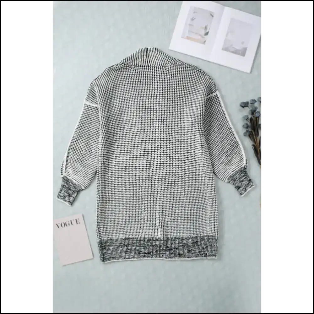 Grey Plaid Contrast Cardigan: so Comfy It’s Almost Illegal! 😈 Needful Things - Cardigans