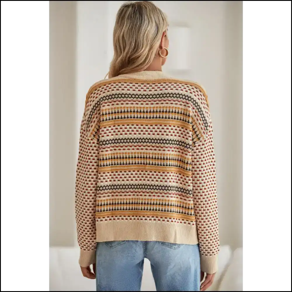 Khaki Geometric Cardigan: so Chic it Hurts (but Looks Good) 😉 Needful Things Cardigans