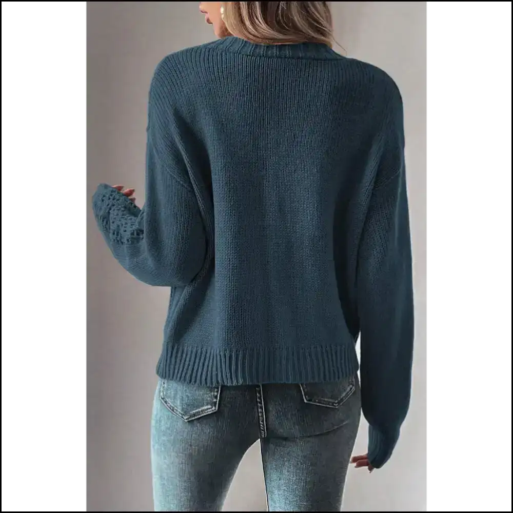 Real Teal Hollow Knit: Cardigan so Comfy Itβs Basically a Hug π Needful Things Cardigans