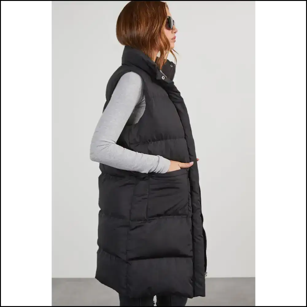 Needful Things: Black Solid Puffer Vest β so Chic it Hurts (but Feels Amazing!) π Coats