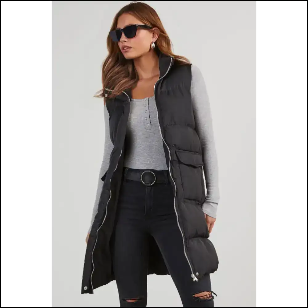 Needful Things: Black Solid Puffer Vest β so Chic it Hurts (but Feels Amazing!) π Coats