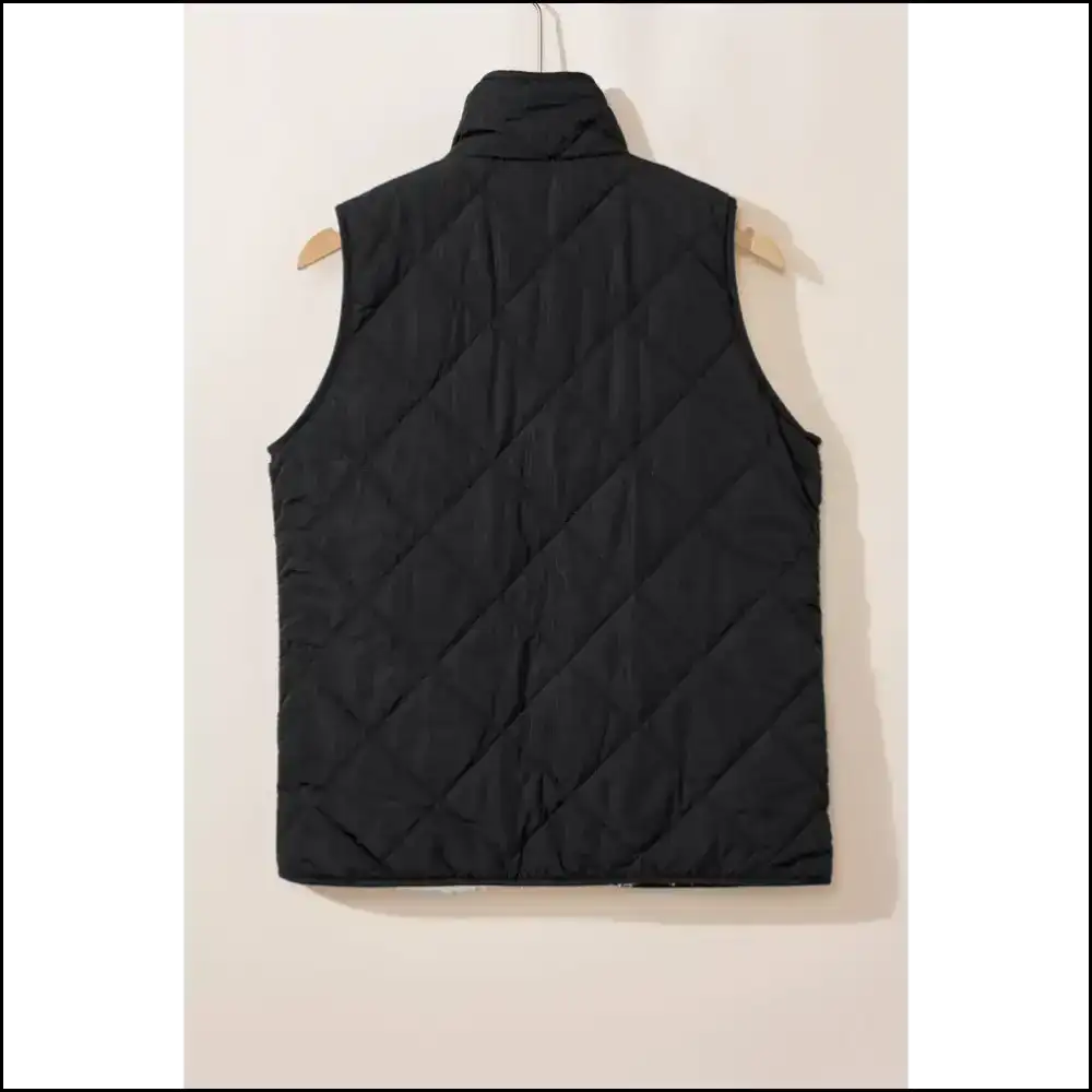 Needful Things: Cozy Black Quilted Fleece Vest so 🖤 Coats