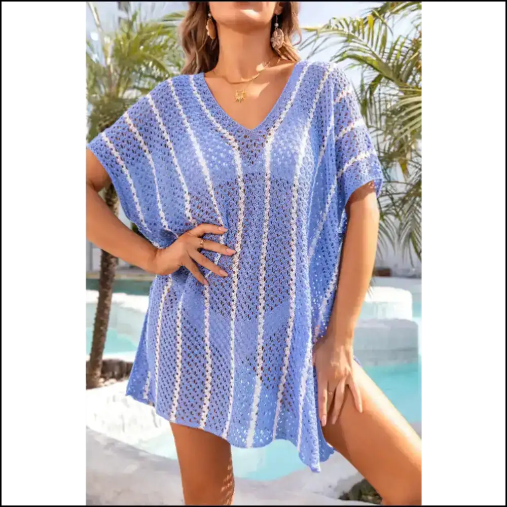 Elevate your Style with Angel Wings Openwork: Fashion That’s to Die For! 😇✨ - Blue / one Size - Cover-ups
