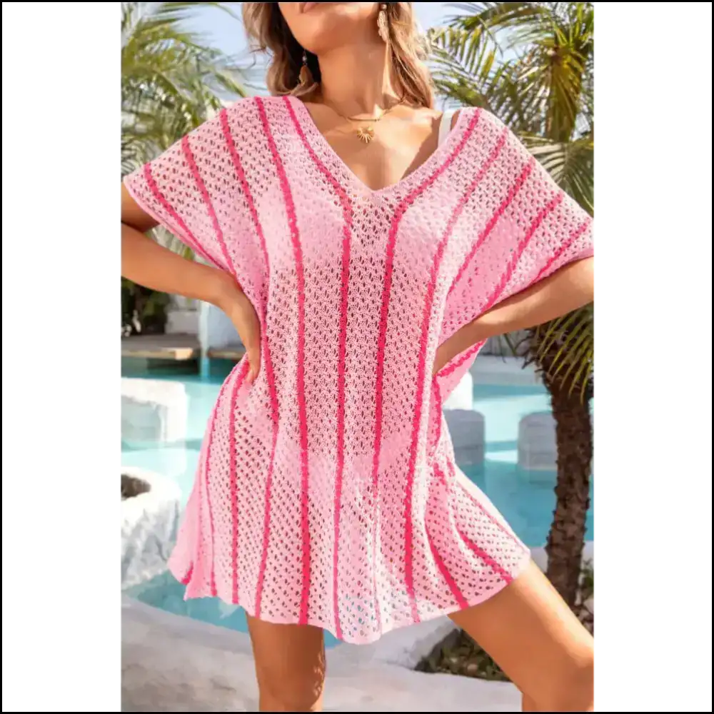 Elevate your Style with Angel Wings Openwork: Fashion That’s to Die For! 😇✨ - Pink / one Size - Cover-ups