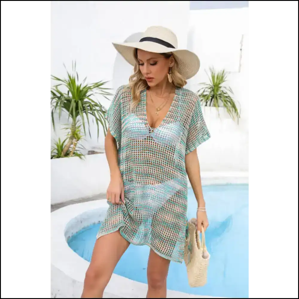Spread your Wings Heavenly Diva! Angel Openwork for the Win! - Turquoise / one Size - Cover-ups