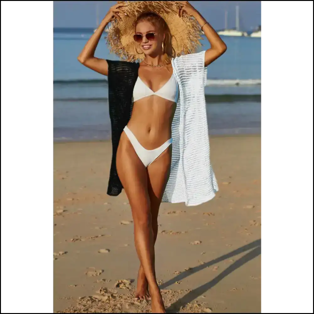 Spread your Wings in Style: Get the Angel Two-tone Cover-up! πβ¨ - Black / one Size - Cover-ups