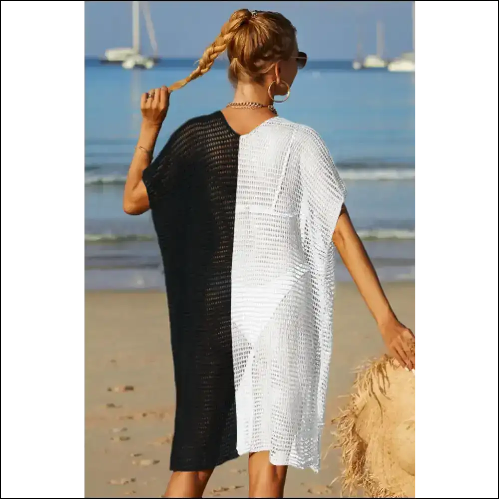 Spread your Wings in Style: Get the Angel Two-tone Cover-up! πβ¨ - Black / one Size - Cover-ups