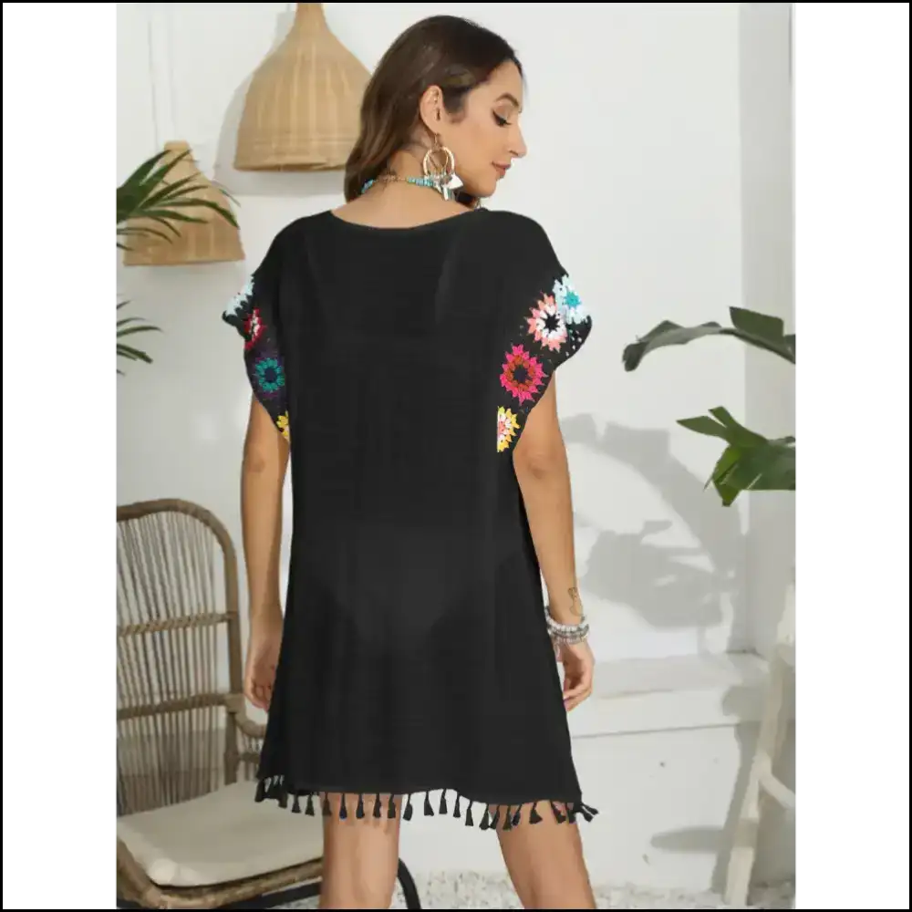 Tassel Boat Neck Flutter: your New Bestie for Beach Shenanigans!๐๐ - Cover-ups