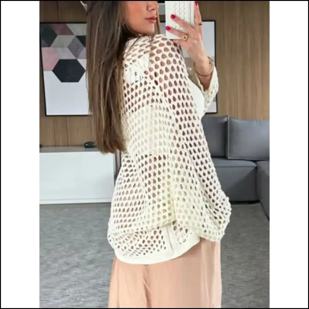 Chic Hollow Cover-up: your Fashion Bff for any Drama 💁♀️ - Cover-ups