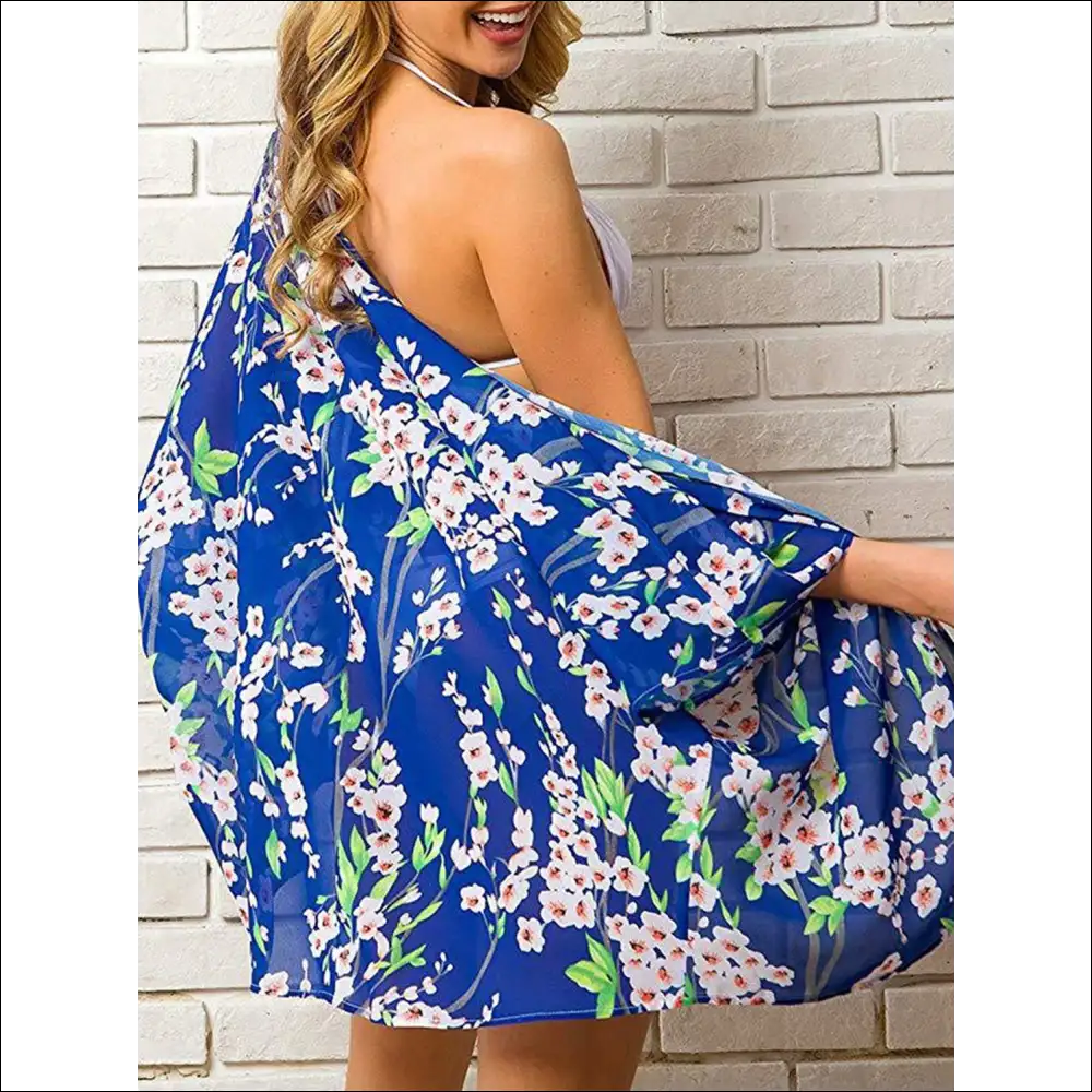 Chic Open Front Half Sleeve Cover-up - Cover-ups