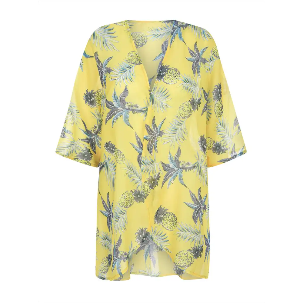 Chic Open Front Half Sleeve Cover-up - Cover-ups