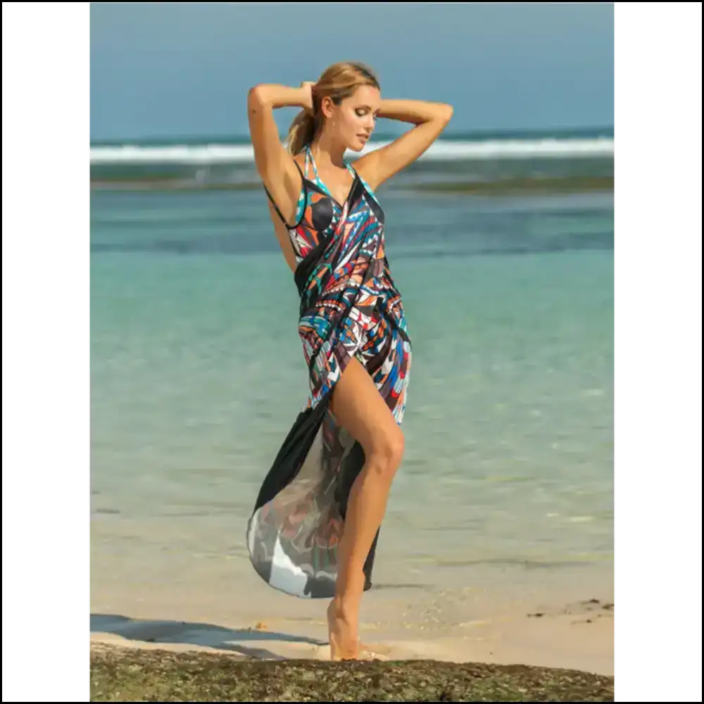 Chic Printed Spaghetti Strap Cover Up - Cover-ups