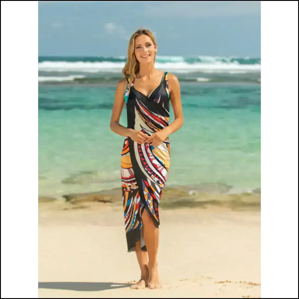 Chic Printed Spaghetti Strap Cover Up - Cover-ups