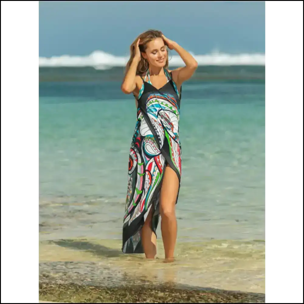 Chic Printed Spaghetti Strap Cover Up - Cover-ups