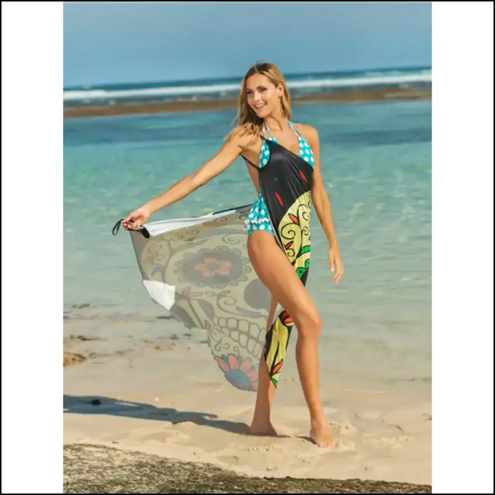 Chic Printed Spaghetti Strap Cover Up - Cover-ups