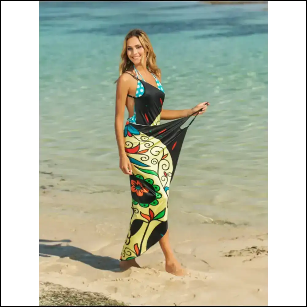 Chic Printed Spaghetti Strap Cover Up - Cover-ups