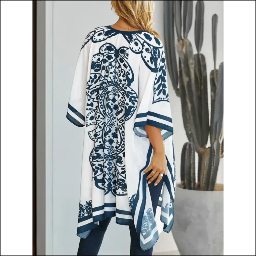 Chic Sheer Open Front Cover-up - Cover-ups