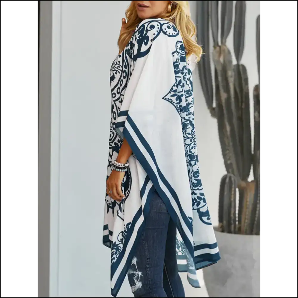 Chic Sheer Open Front Cover-up - Cover-ups