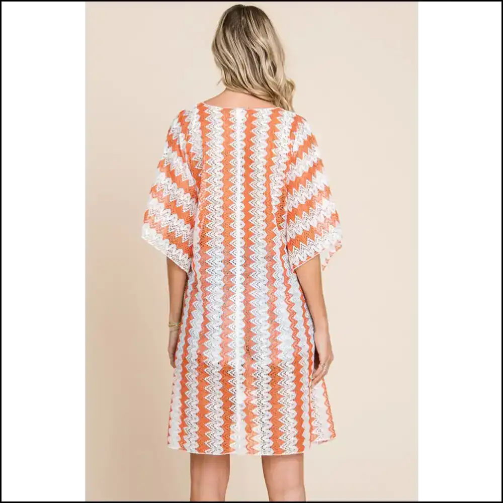 Sashay in Style: Cotton Bleu Multi Crochet Lace Cover Up for Goddesses! πβ¨ - Cover-ups