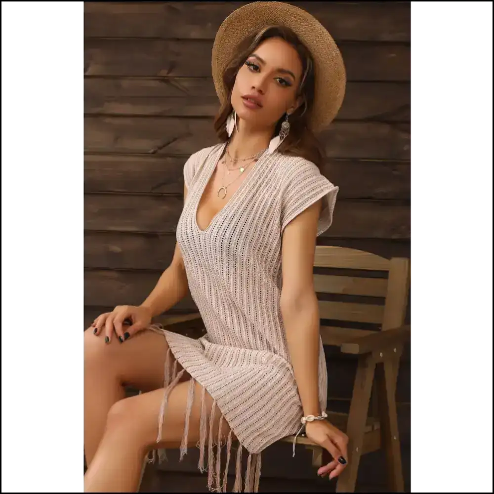Fringe me Baby: Slay in Style with Needsful Things Perfee Hem Dress! 💃✨ - Cover-ups
