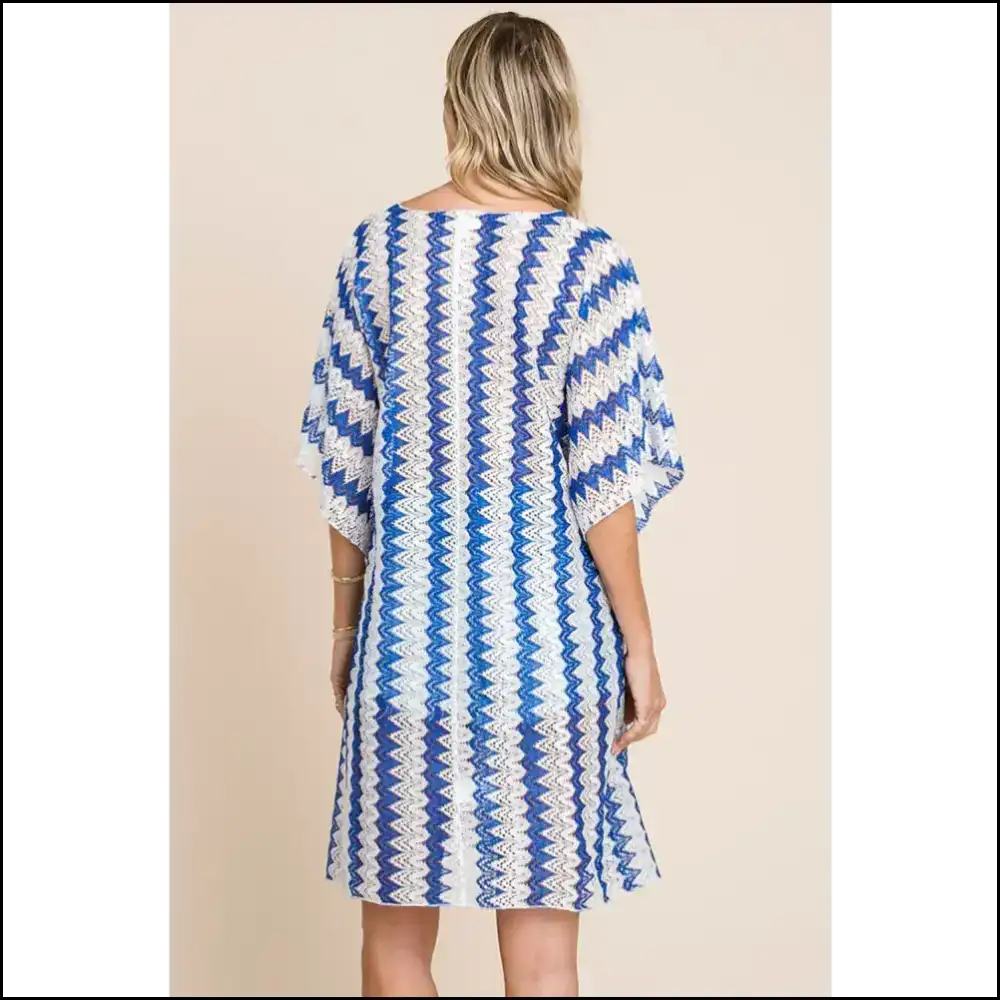Tied Striped Plunge: your Beach Day’s Best Kept Secret (no Sunscreen Needed!) 🌞 - Cover-ups