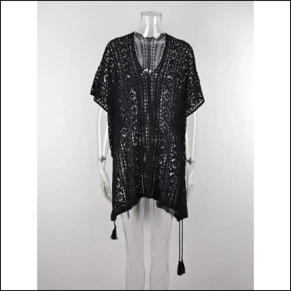Unleash your Inner Angel - Wing it with our Wings Cutout Cover-up! πβ¨ - Black / one Size - Cover-ups