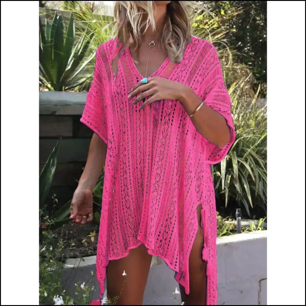 Unleash your Inner Angel - Wing it with our Wings Cutout Cover-up! πβ¨ - Hot Pink / one Size - Cover-ups