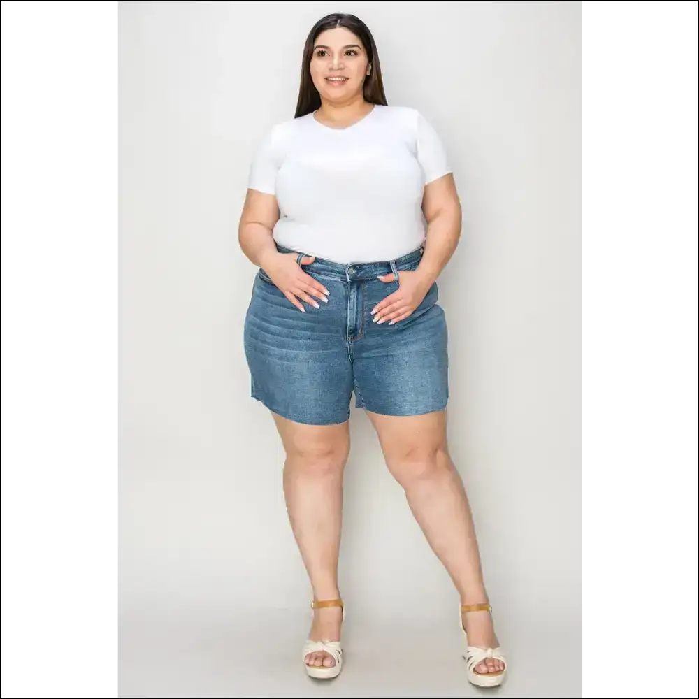 Judy Blue High Waist Slim Fit Denim Shorts