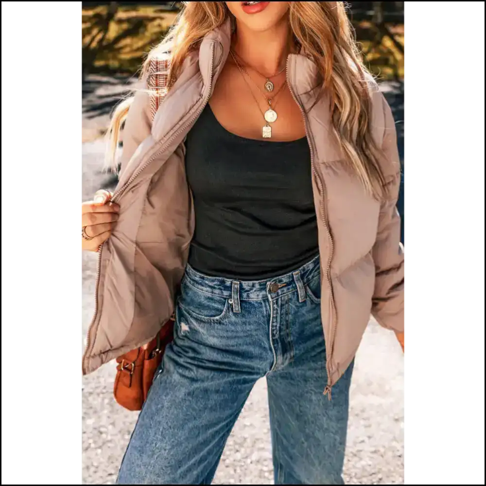 Apricot Pink Puffer Jacket: so Cozy Youll Ghost your Ex 👻 Needful Things Jackets