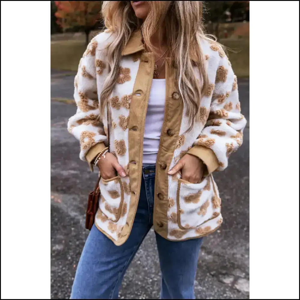 Flower Power Fleece Jacket: so Cute it Hurts (but in a Good Way) Jackets