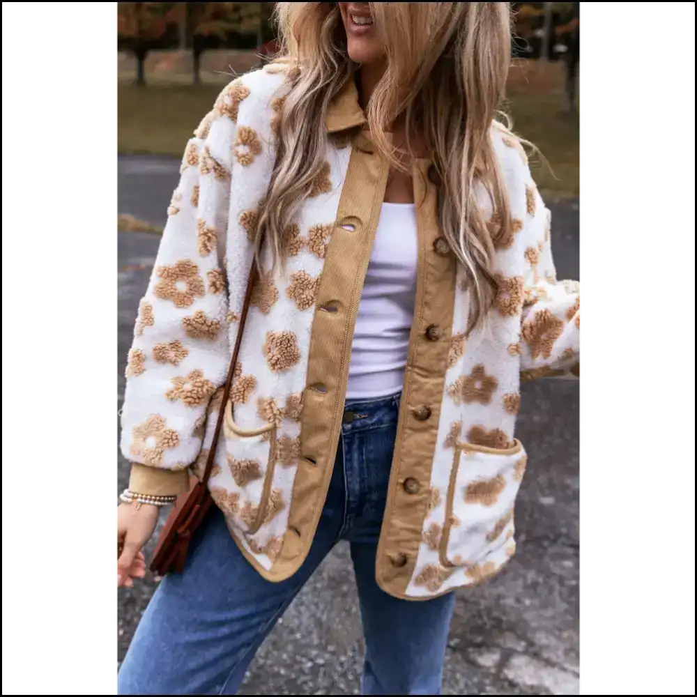 Flower Power Fleece Jacket: so Cute it Hurts (but in a Good Way) Jackets