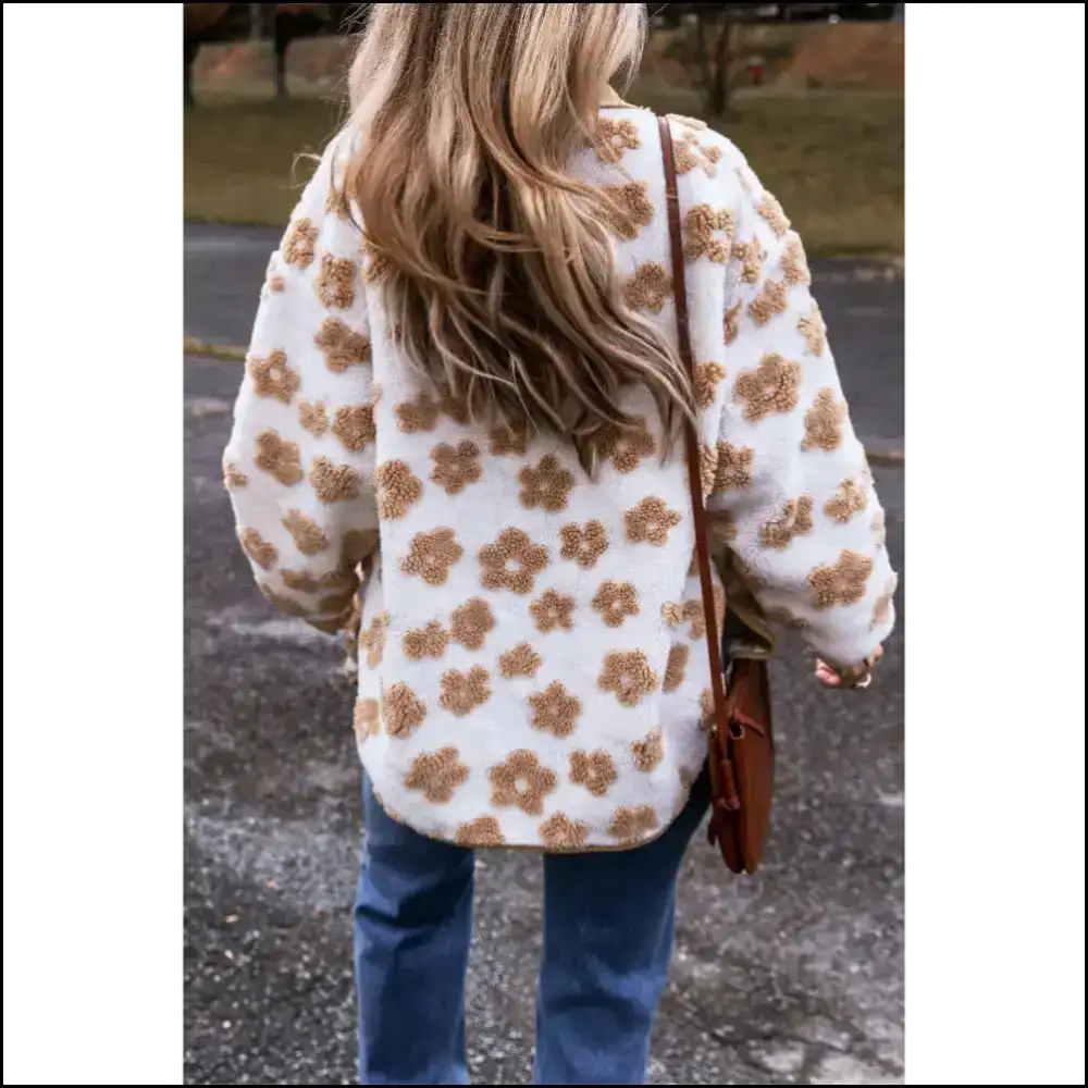 Flower Power Fleece Jacket: so Cute it Hurts (but in a Good Way) Jackets
