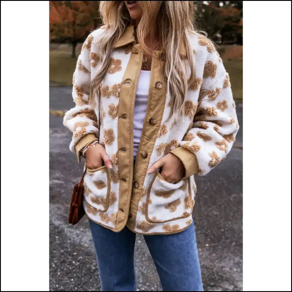 Flower Power Fleece Jacket: so Cute it Hurts (but in a Good Way) Jackets