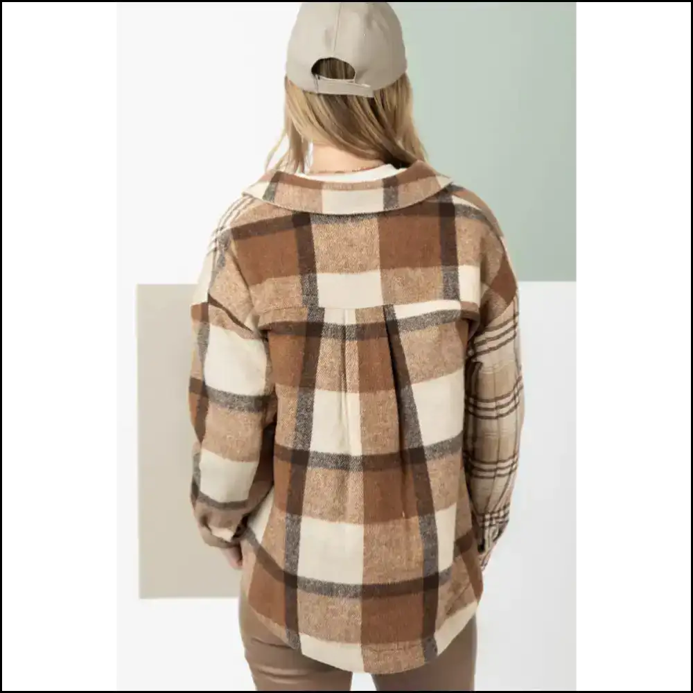Needful Things: Beige Shacket French Flannel Light Jackets