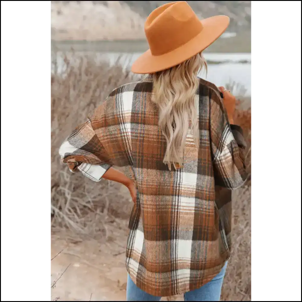 Gold Flame Grey Plaid Flannel Shacket: so Hot 🔥 Youll Spontaneously Combust! Needful Things Pink / s Jackets
