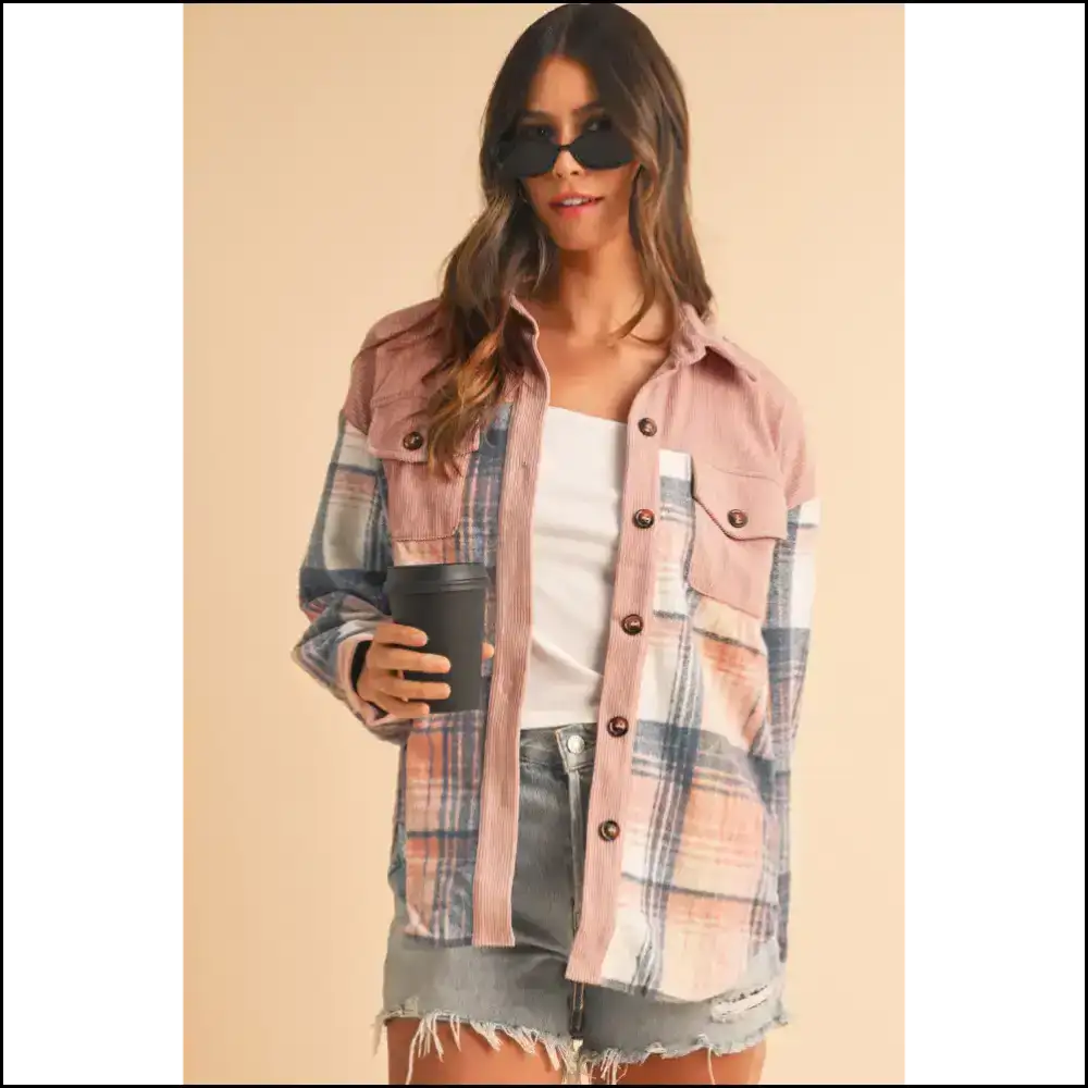 Pink Plaid Corduroy Shacket: so Fetch Needful Things π
- Light / s - Jackets