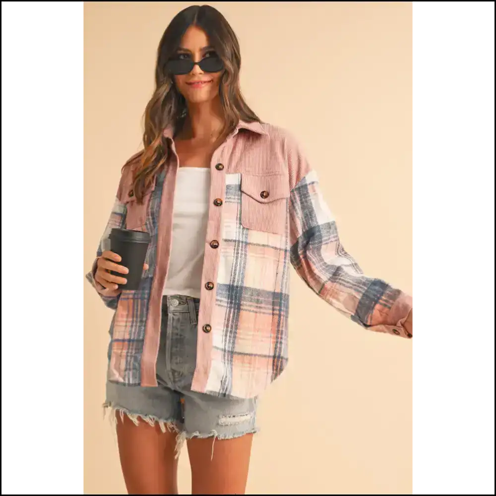 Pink Plaid Corduroy Shacket: so Fetch Needful Things π
- Jackets