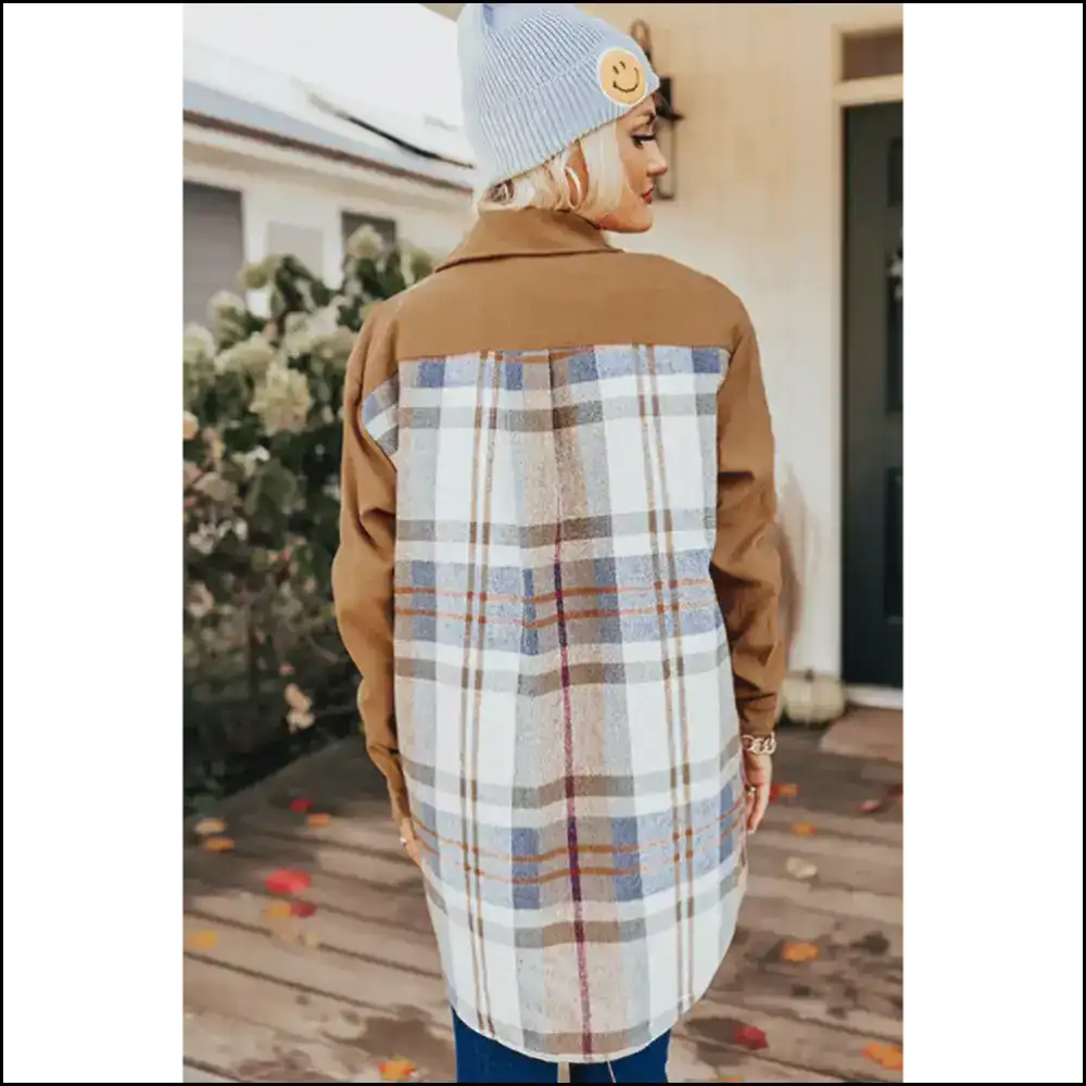 Khaki Plaid Patchwork Jacket: so Hot Right now π₯ Needful Things Jackets