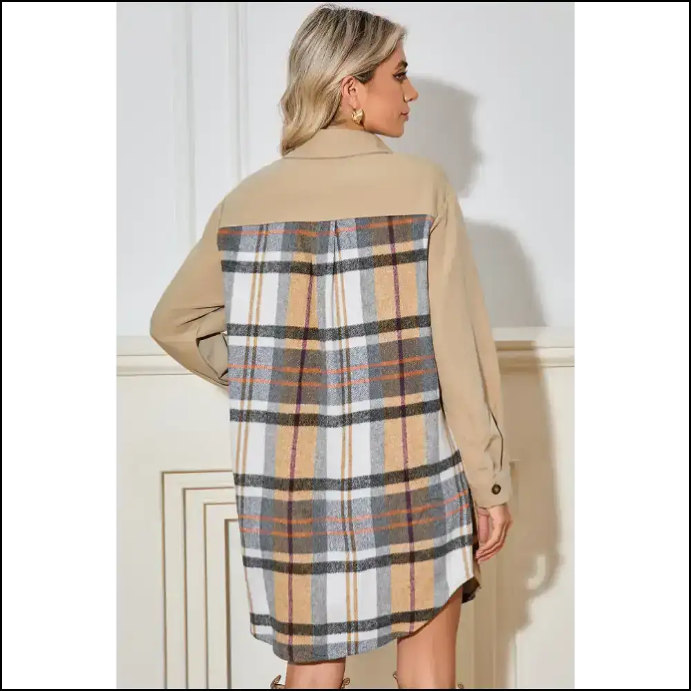 Khaki Plaid Patchwork Jacket: so Hot Right now π₯ Needful Things Jackets