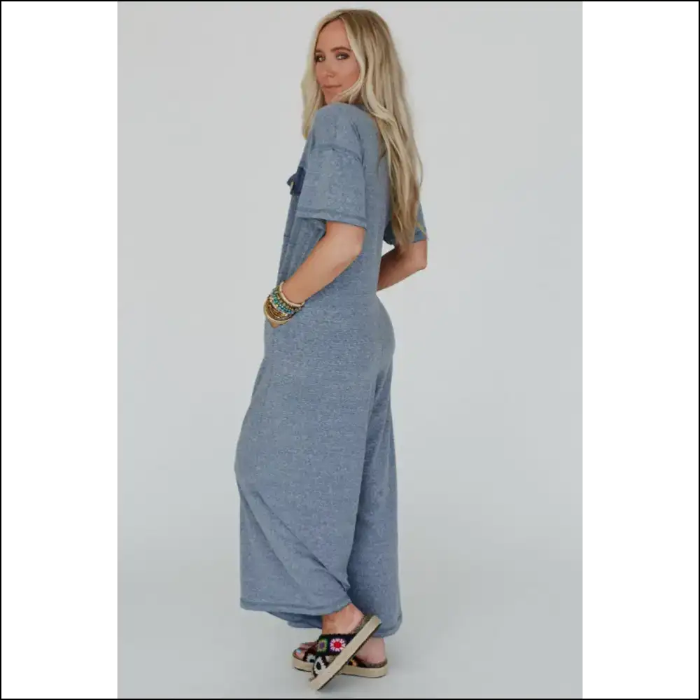 Jet Stream Patchwork Pocket Jumpsuit Jumpsuits