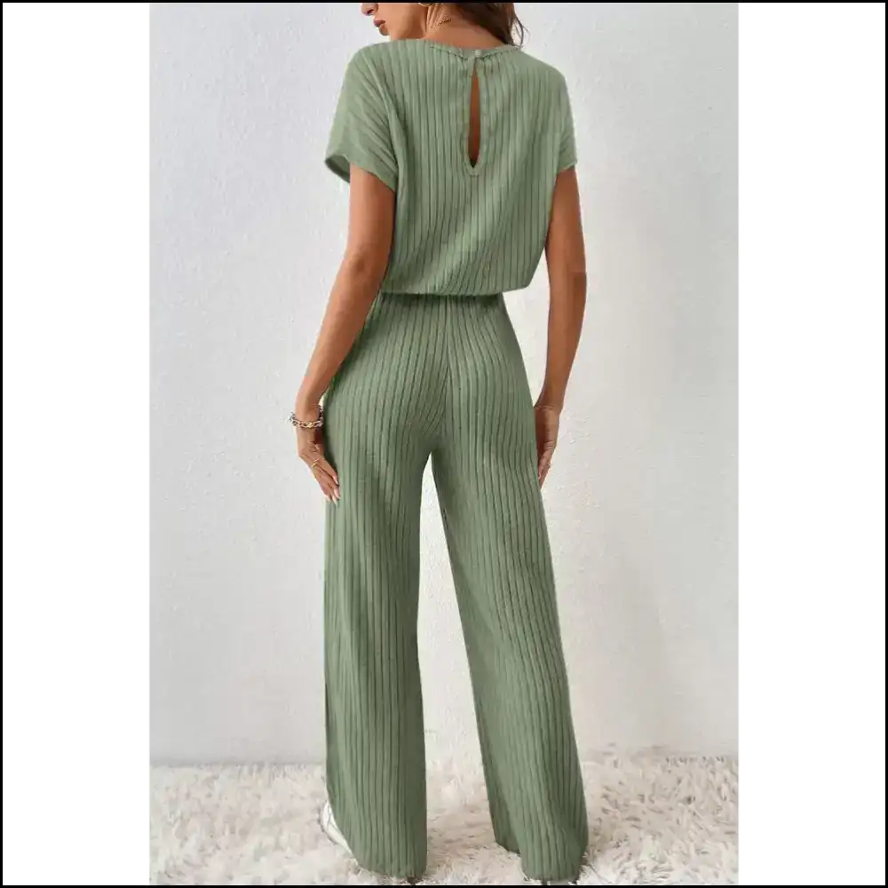 Rose Red Ribbed Jumpsuit: Dangerously Diva Licious 🔥 Jumpsuits