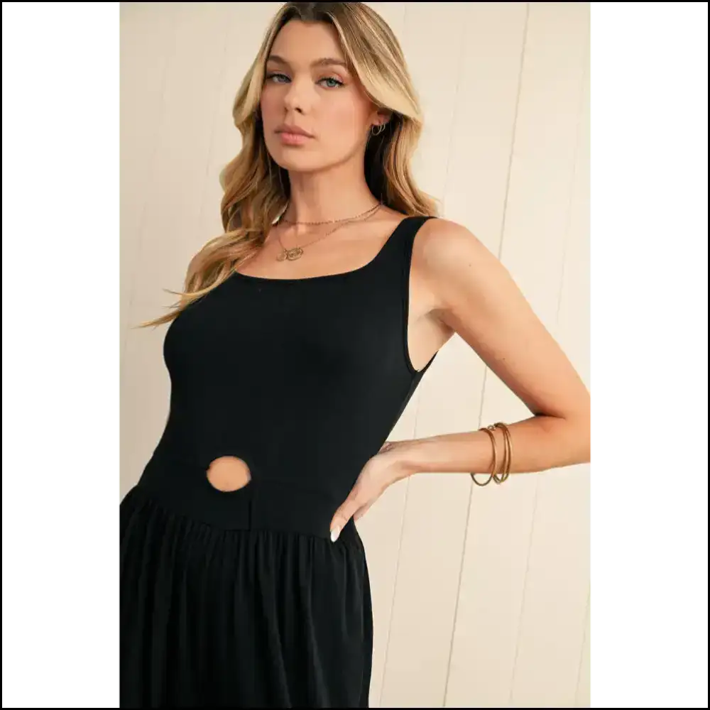 Needful Things: Chic Black Cutout Wide Leg Jumpsuit Instant Diva just Add! π Jumpsuits